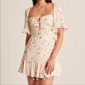 Abercrombie XS petite Double Keyhole Flirty Mini Dress